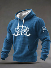 Men's Highland Cow Art Print Casual Hoodie