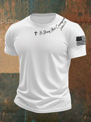 Men's Be Strong And Courageous Short Sleeves T-shirt