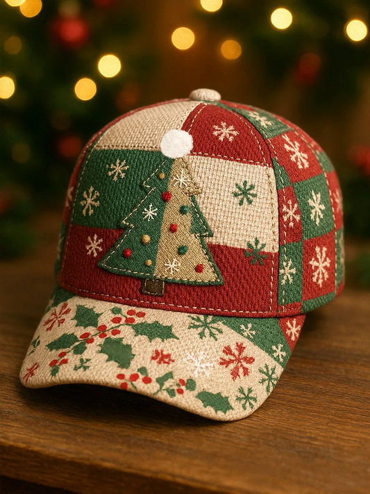Christmas Tree Art Print Casual Unisex Hat
