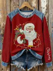 Women's Santa Claus Print Casual Top