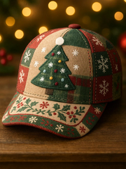 Christmas Tree Art Print Casual Unisex Hat