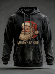Men's Santa Claus Print Casual Hoodie
