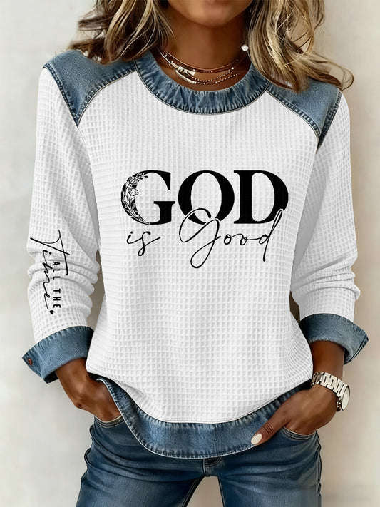 Women's God Is Good All The Time Casual Top