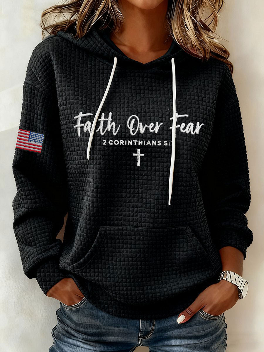 Women's Faith Over Fear Hooded Sweatshirt