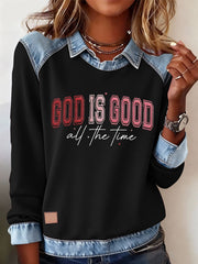 Women's God Is Good All The Time Casual Top