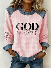 Women's God Is Good All The Time Casual Top