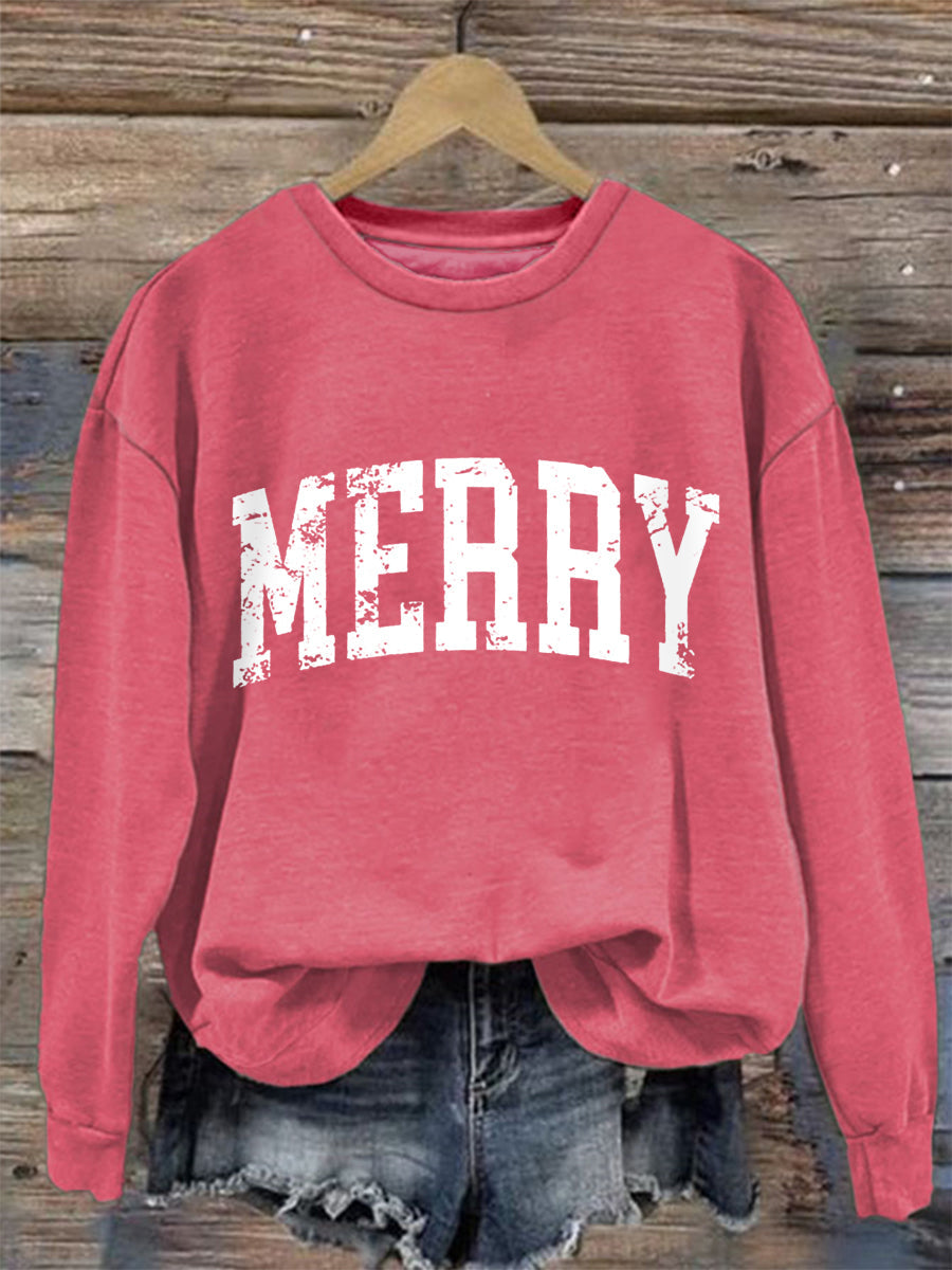Women's Merry Christmas Casual Sweatshirt