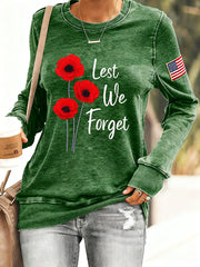 Women's Lest We Forget Casual Sweatshirt