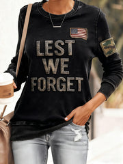 Women's Lest We Forget Casual Sweatshirt