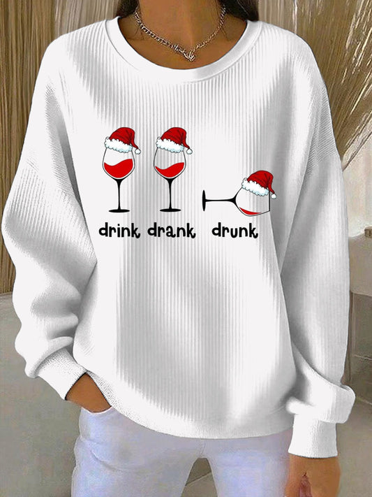 Women's Christmas Print Casual Sweatshirt