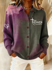 Women's Make Heaven Crowded Cross Retro Casual Cardigan