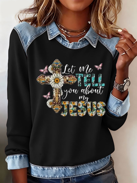Women's flower faith Sweatshirt