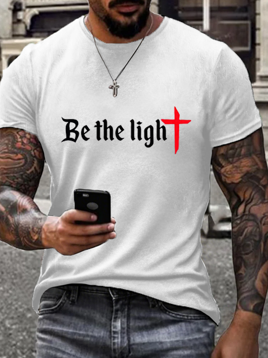 Men's Casual Print Short Sleeve T-Shirt