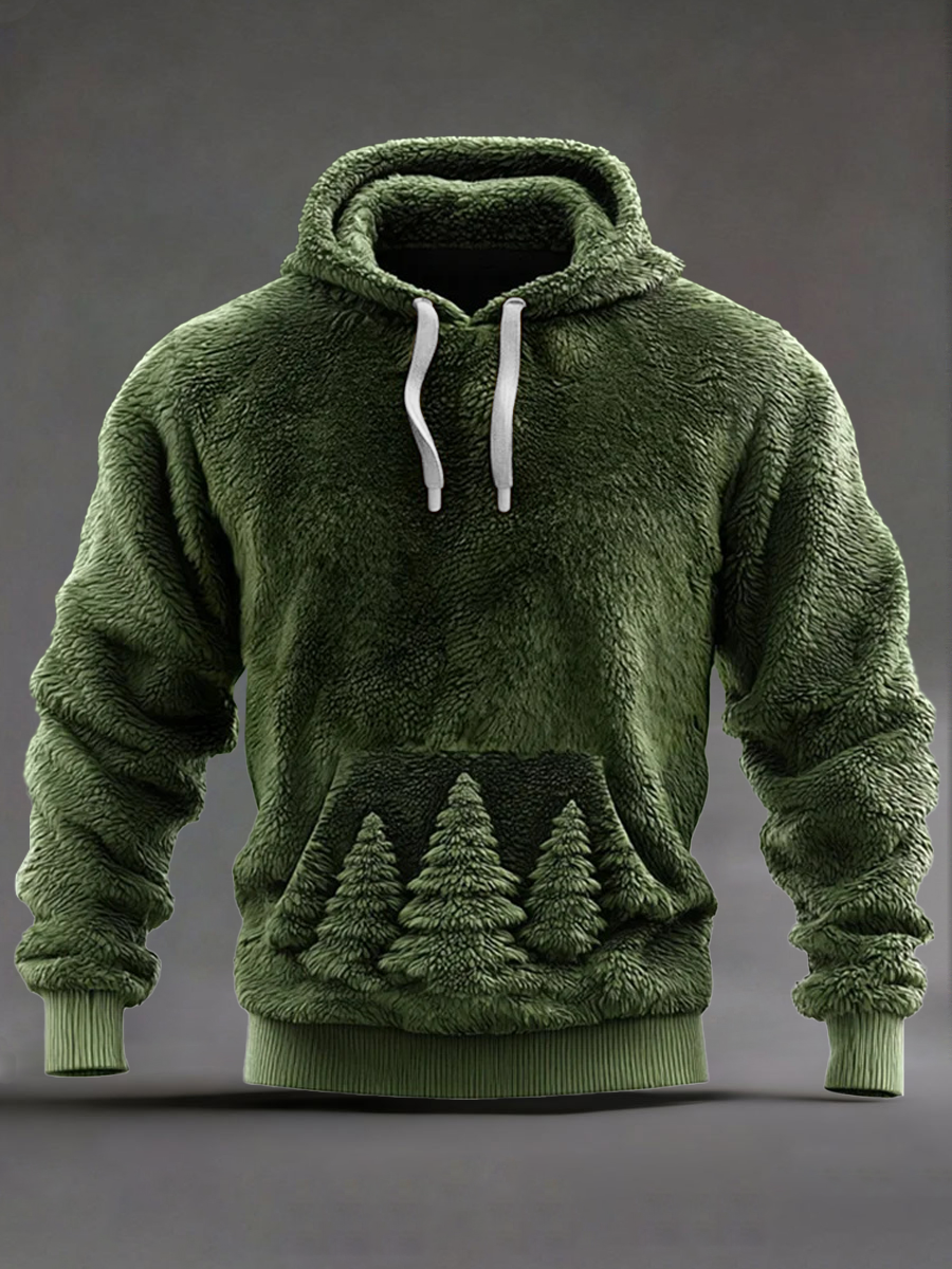 Men's Christmas Printed Casual Hoodie