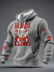 Men's Christmas Puerto Rico Printed Hoodie