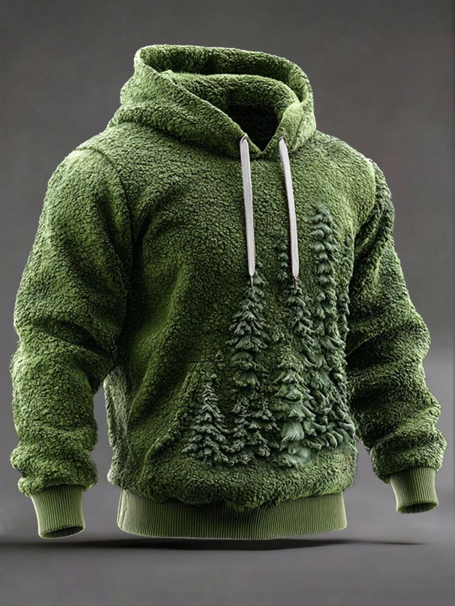 Men's Christmas Printed Casual Hoodie