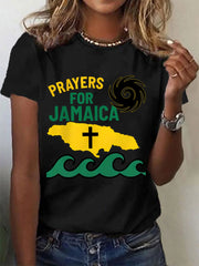 Women's Hurricane Melissa Jamaica Stronger Than The Storm Pray For Jamaica Tee