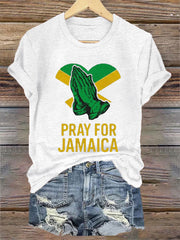 Women's Hurricane Melissa Jamaica Stronger Than The Storm Pray For Jamaica Tee