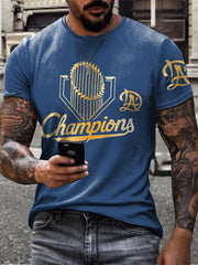 Men's  Baseball Lover Champion Printed T-shirt
