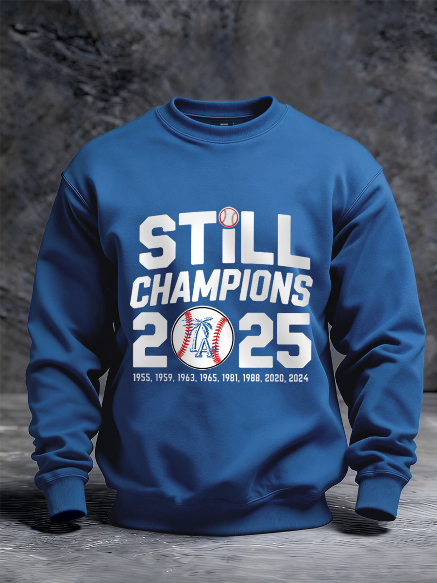 Men's Baseball World Series Champions 2025 Print Casual Sweatshirt