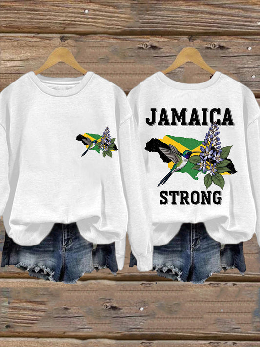 Women's Hurricane Melissa Jamaica Strong Sweatshirt