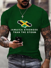 Men's Hurricane Melissa Jamaica Stronger Than The Storm Pray For Jamaica Tee