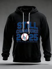 Men's Baseball World Series Still Champions 2025 Print Casual Hoodie