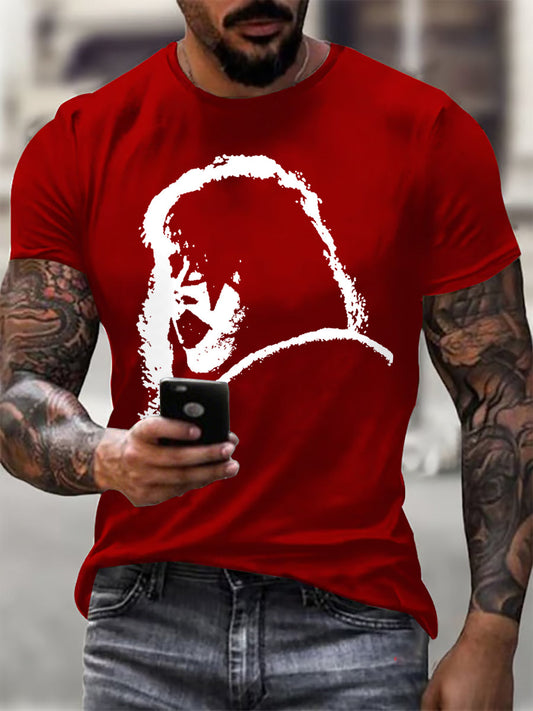 Men's Rock Band Printed T-shirt