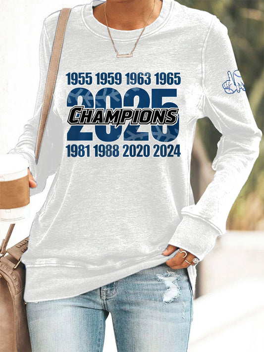 Women's Baseball World Series Still Champions 2025 Print Casual Sweatshirt