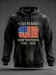 Men's United States 250 Years Printed Casual Hoodie