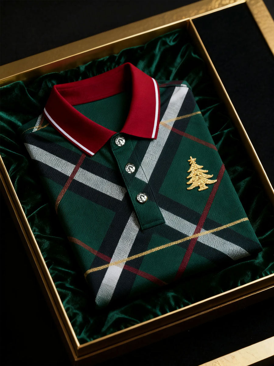 Men's Christmas Business Art Printed Shirt