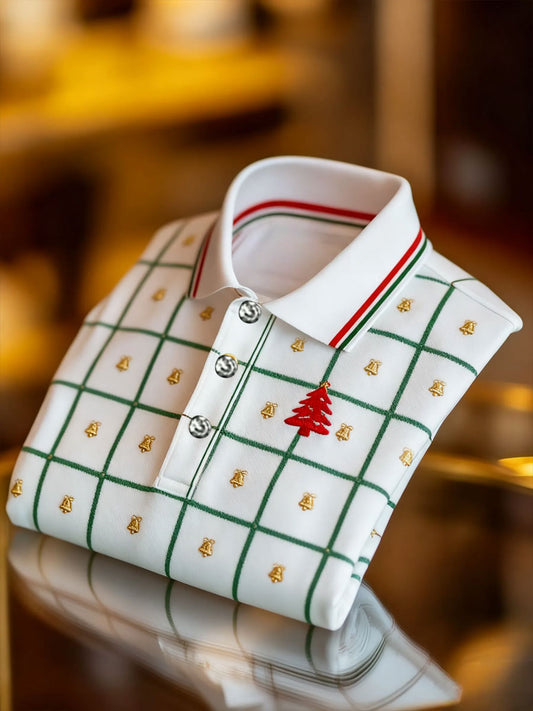 Men's Christmas Business Art Printed Shirt