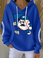 Women's Baseball Champions 2025 Print Casual Hoodie