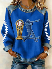 Women's Baseball Champions 2025 Print Casual Top