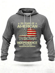 Men's United States 250 Years Printed Casual Hoodie