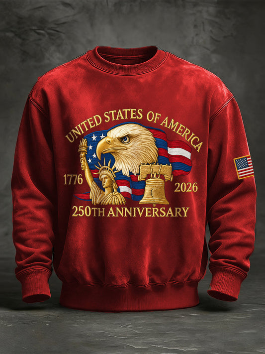 Men's United States of America 250th Anniversary Print Sweatshirt