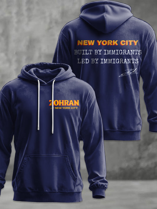 Men's Zohran Mamdani NYC Printed Standard Fit Hoodie
