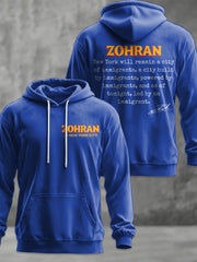 Men's Zohran Mamdani NYC Printed Hoodie