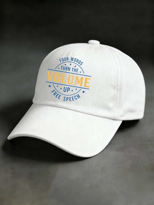 Unisex Turn the Volume Up Print Hat