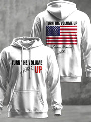 Men's Turn the Volume Up Zohran Mamdani NYC Printed Hoodie