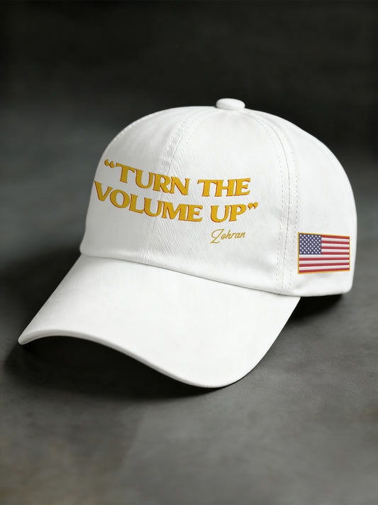 Unisex Turn the Volume Up Print Hat