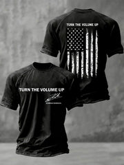 Men's Turn the Volume Up Zohran Mamdani NYC Printed short sleeve t-shirt