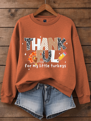 Women's Thankful For My Little Turkeys Sweatshirt