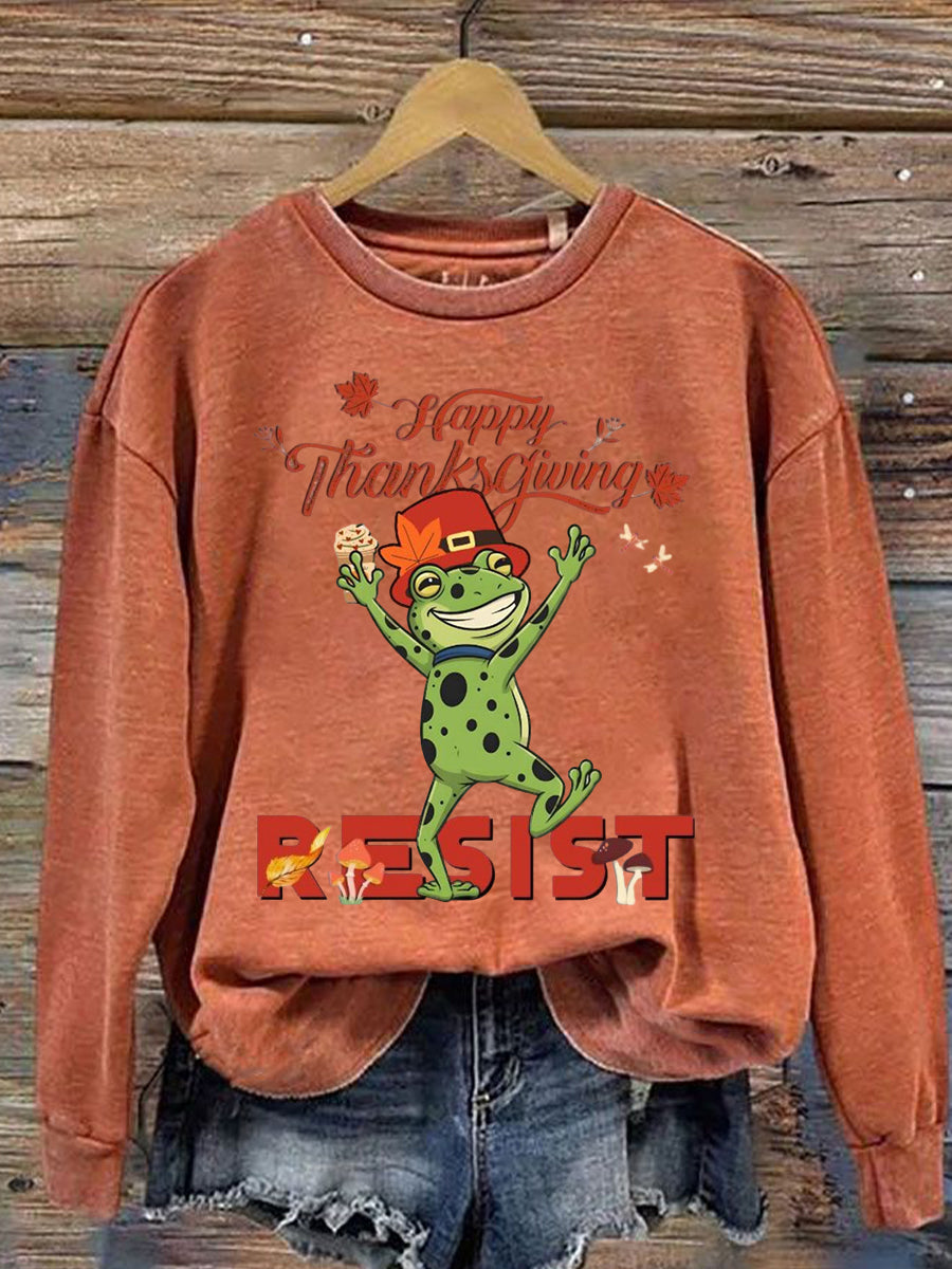 Women's Resist Thanksgiving Printed sweatshirt