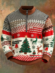 Men's Retro Christmas Printed Sweatshirt