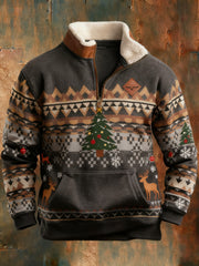 Men's Retro Christmas Printed Sweatshirt