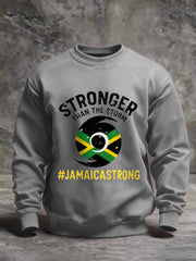 Men's Hurricane Melissa Jamaica Stronger Than The Storm Pray For Jamaica Sweatshirt