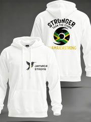 Men's Hurricane Melissa Jamaica Stronger Than The Storm Pray For Jamaica Hoodie