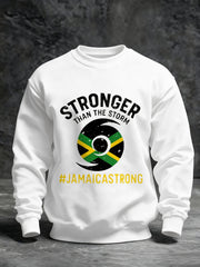 Men's Hurricane Melissa Jamaica Stronger Than The Storm Pray For Jamaica Sweatshirt