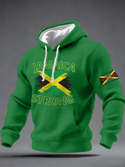 Men's Hurricane Melissa Jamaica Stronger Than The Storm Pray For Jamaica Checkered Hoodie